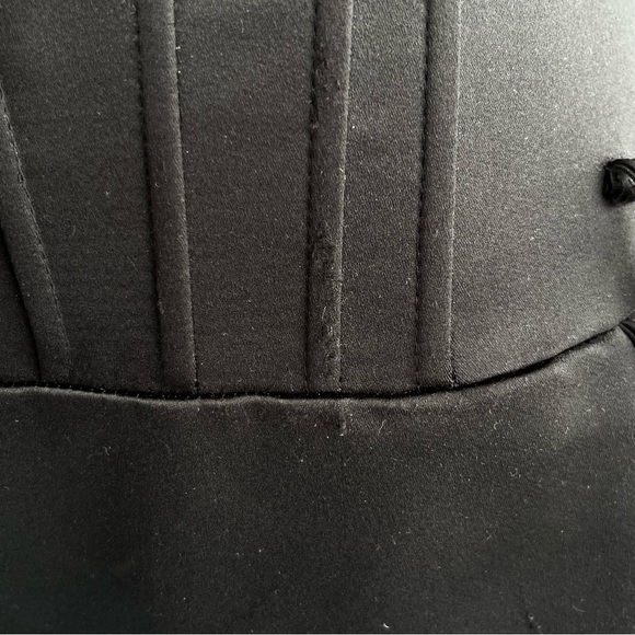 Jessica McClintock Black Bodiced Gown Size 6 - Picture 4 of 8